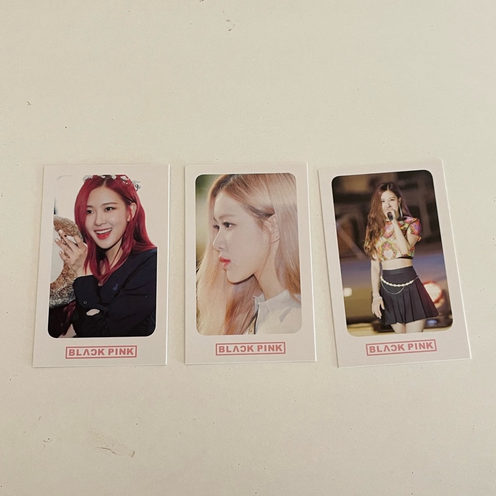 3 Blackpink Rosé photo cards - Picture 1 of 1